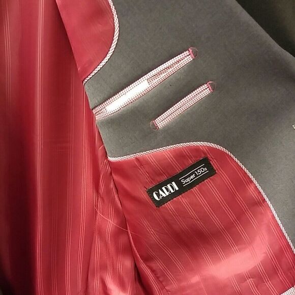 MEN'S CARDI INT.  STEEL GREY SLIM FIT TUXEDO 42L - Picture 8 of 8